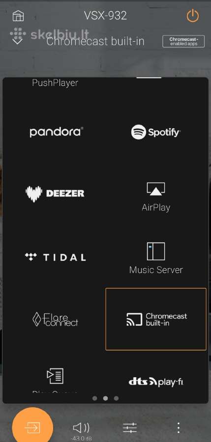 Pioneer vsx 932 Bt WiFi Atmos arc Spotify hireseq - nuotraukos Nr. 8