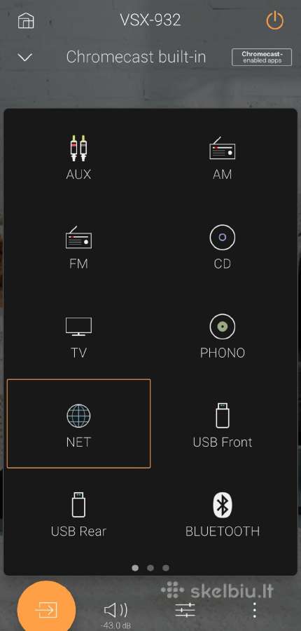 Pioneer vsx 932 Bt WiFi Atmos arc Spotify hireseq - nuotraukos Nr. 9