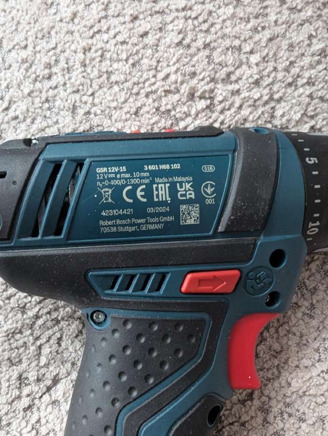 Bosch Gsr 12v-15 + 2 akumuliatoriai + grąžtai - nuotraukos Nr. 3