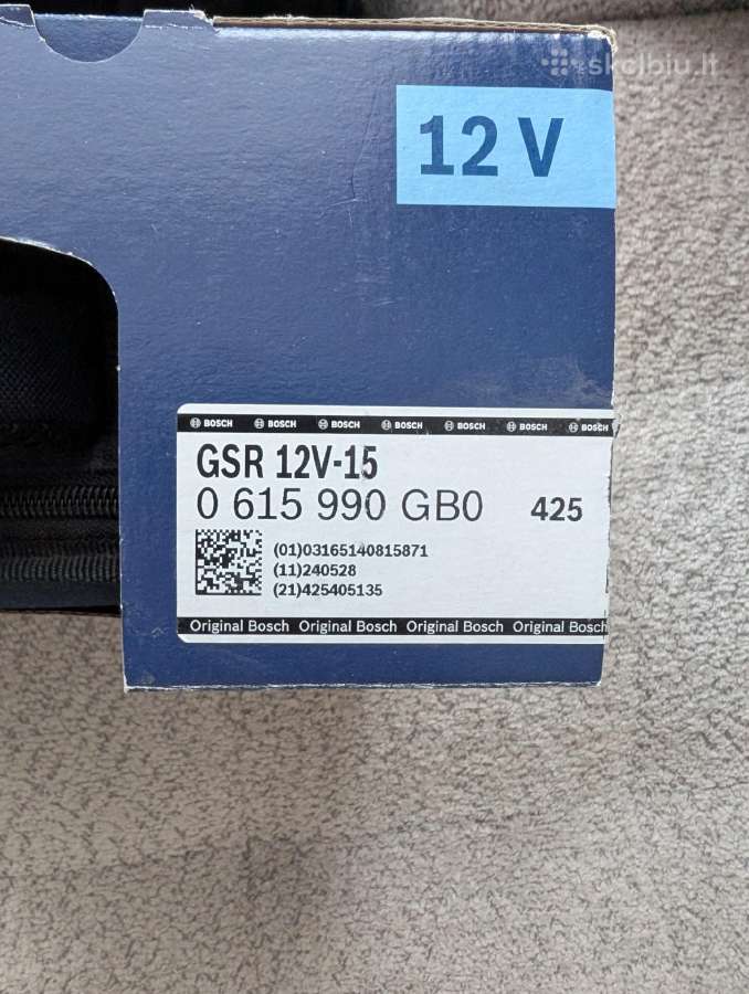 Bosch Gsr 12v-15 + 2 akumuliatoriai + grąžtai - nuotraukos Nr. 11