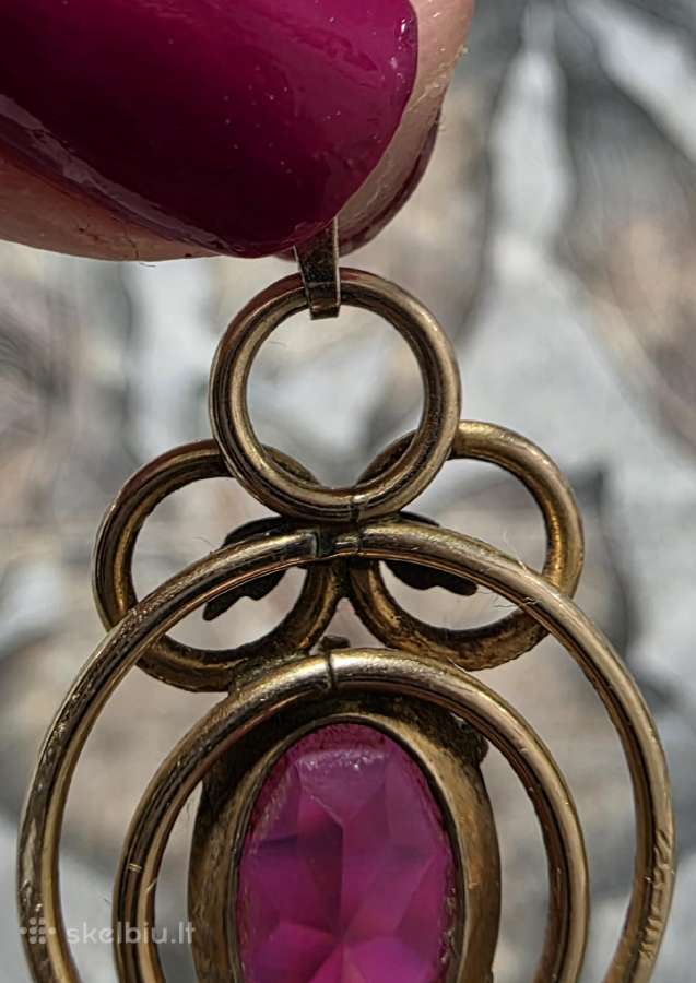Vintage paauksuotas 14k pakabukas ir sidabro sagė - nuotraukos Nr. 6