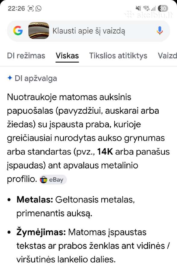Vintage paauksuotas 14k pakabukas ir sidabro sagė - nuotraukos Nr. 10