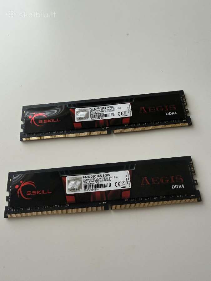 Aegis Ddr4 2x8gb - nuotraukos Nr. 2