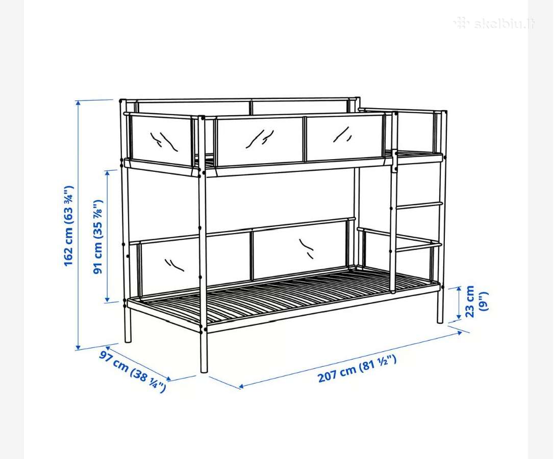 Ikea Viltval dviaukštė lova - nuotraukos Nr. 2
