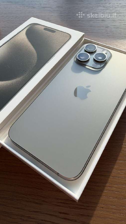 iPhone 15 Pro Max 256 GB Natural Titanium - nuotraukos Nr. 2