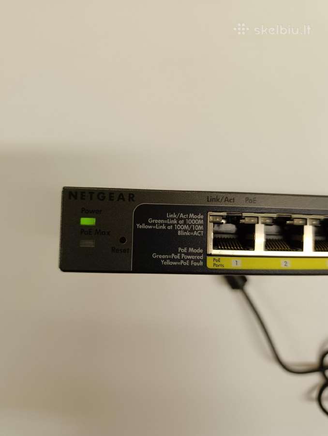 Komutatorius (Switch) Netgear Gs110tp - nuotraukos Nr. 2
