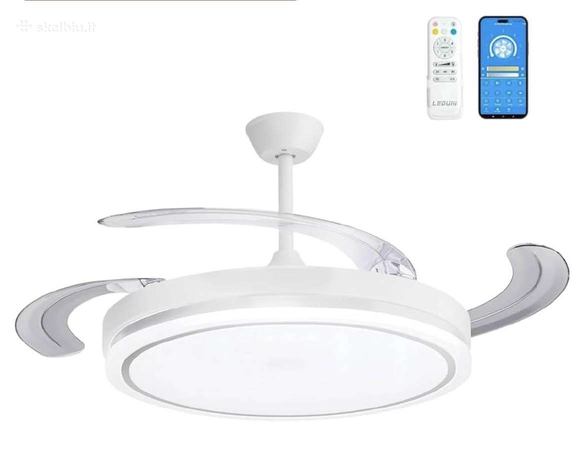 LED šviestuvas su lubiniu ventiliatoriumi - nuotraukos Nr. 2