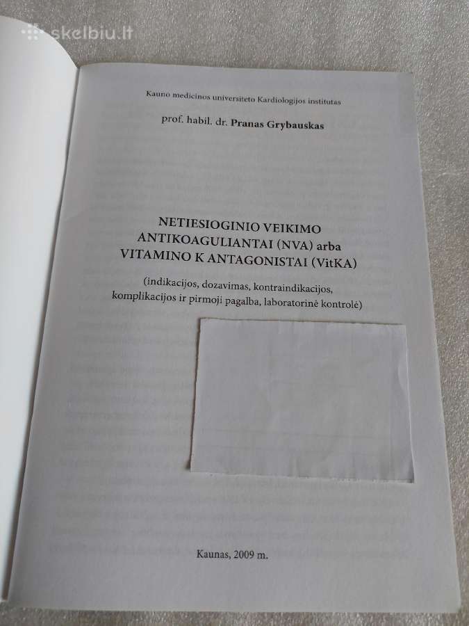 Netiesioginio veikimo antikoaguliantai - nuotraukos Nr. 2