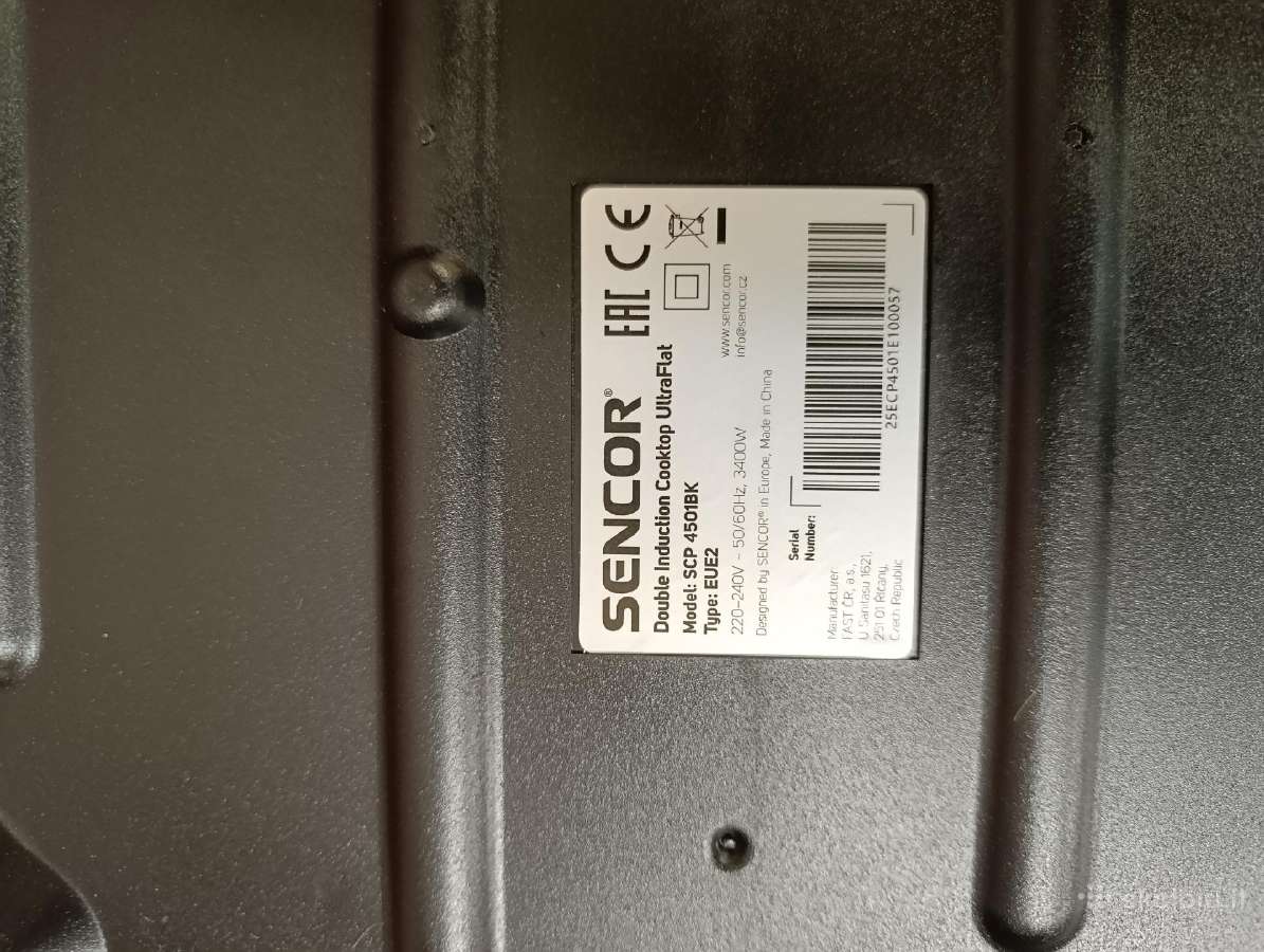 Indukcine kaitlinte Sencor Scp 4501 Bk - nuotraukos Nr. 3
