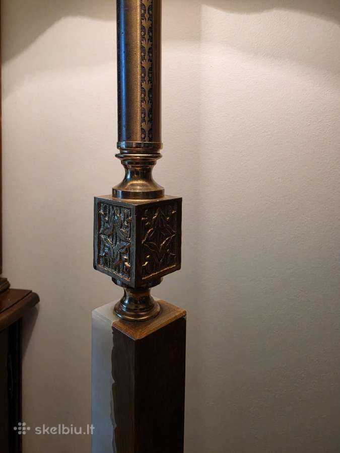 Didžiulis šviestuvas su onikso akmens detalėmis. - nuotraukos Nr. 6