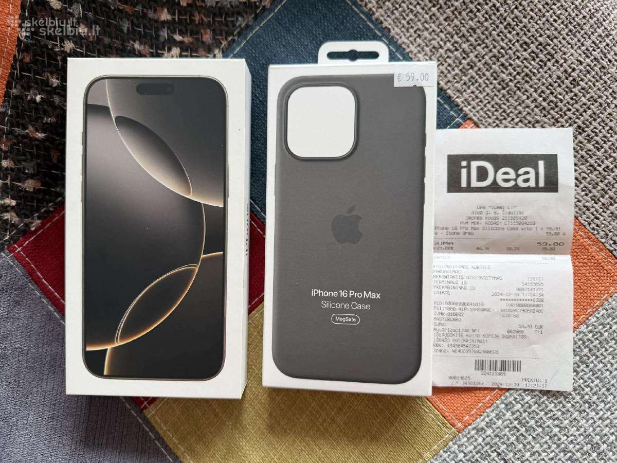 Phone 16 Pro Max,256gb.,garantija,idealus,titanium - nuotraukos Nr. 24