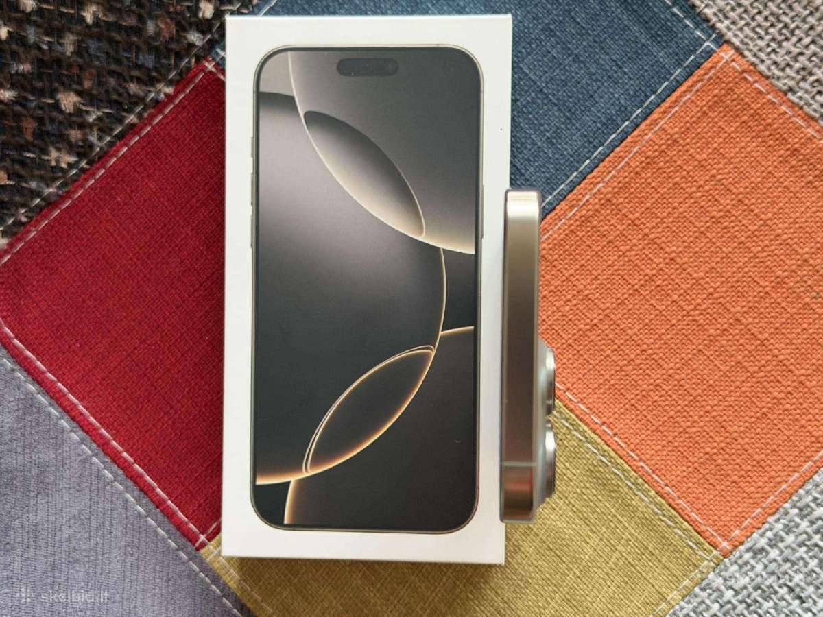 Phone 16 Pro Max,256gb.,garantija,idealus,titanium - nuotraukos Nr. 27