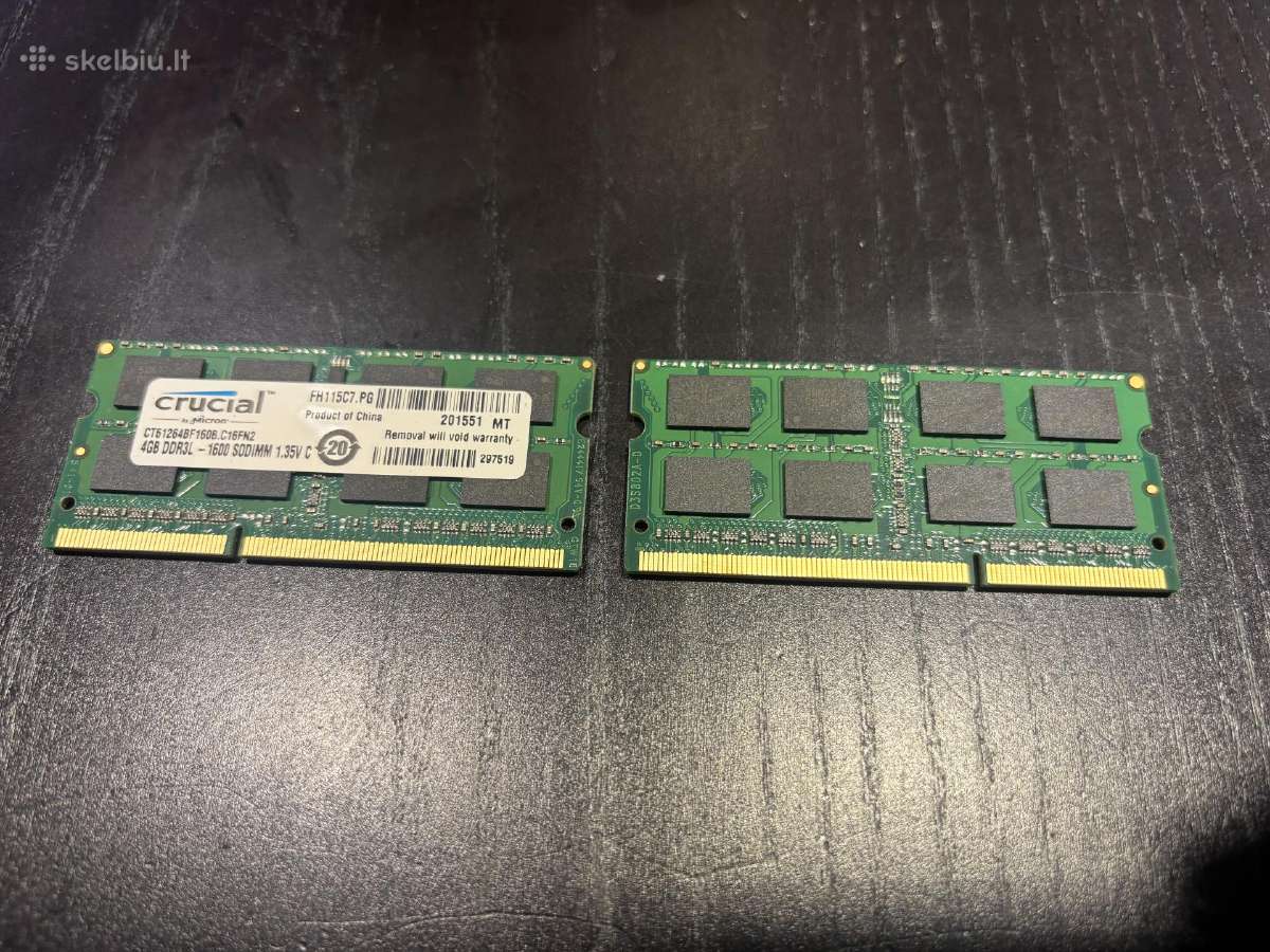 2x 4gb Ddr3l - 1600 Sodimm - nuotraukos Nr. 2