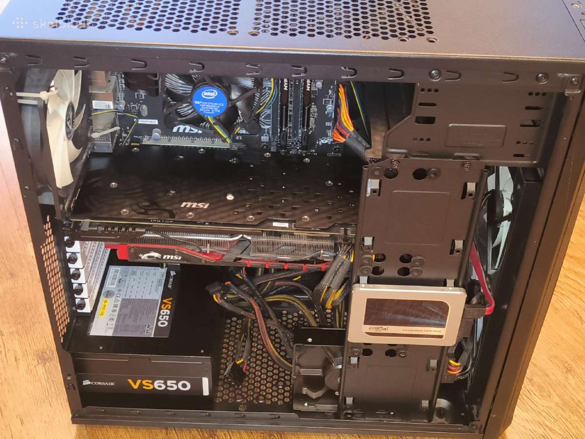Stacionarus kompiuteris i5 6500, r9 390, Ddr4 16gb - nuotraukos Nr. 7