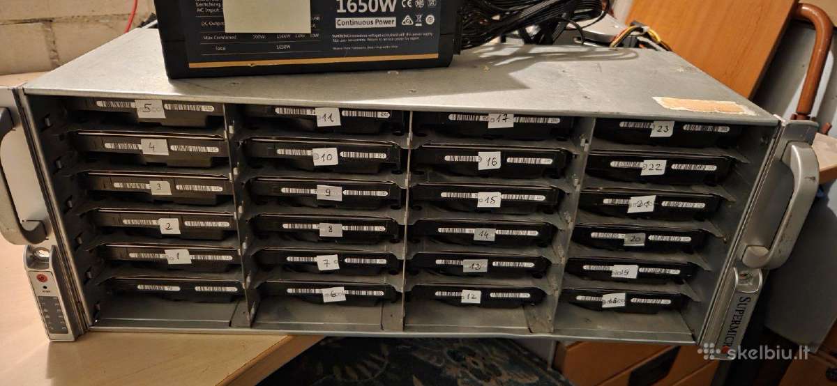 Galingi tylus 384gb RAM, 2x10gbps, 10tb - nuotraukos Nr. 2