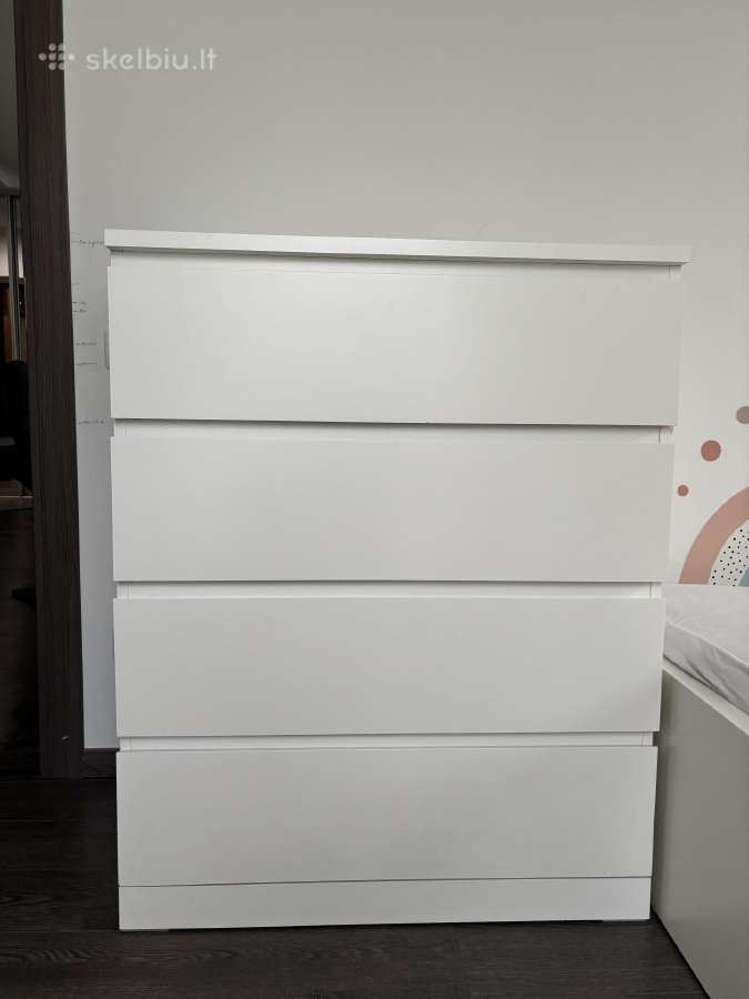 Ikea 4 stalčių komoda Malm - nuotraukos Nr. 2