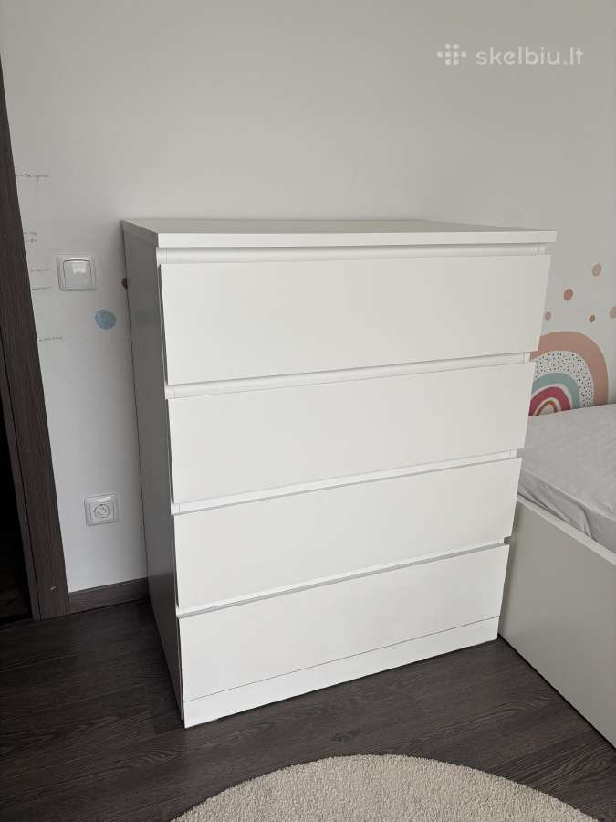 Ikea 4 stalčių komoda Malm - nuotraukos Nr. 6