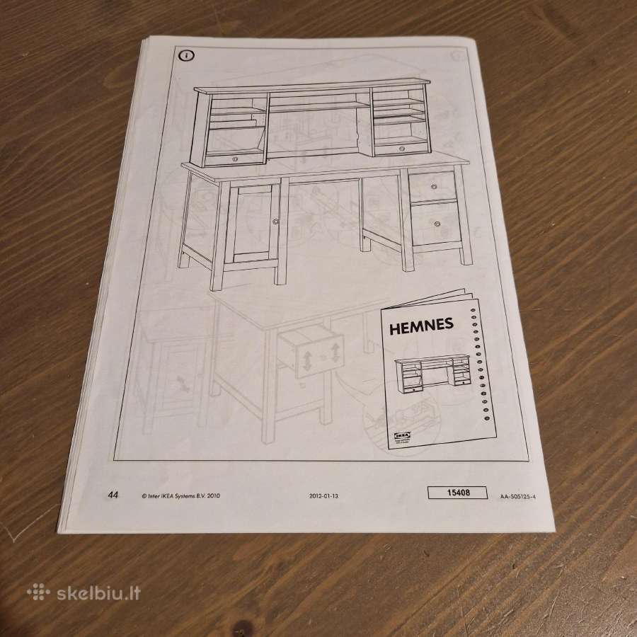 Naudotas medinis stalas - Hemnes Ikea - nuotraukos Nr. 8