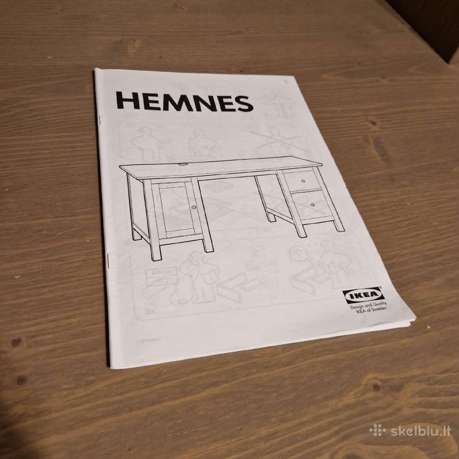 Naudotas medinis stalas - Hemnes Ikea - nuotraukos Nr. 7