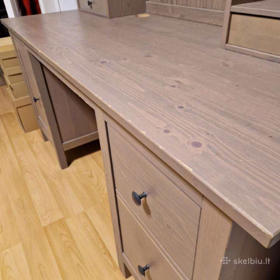 Naudotas medinis stalas - Hemnes Ikea - nuotraukos Nr. 5