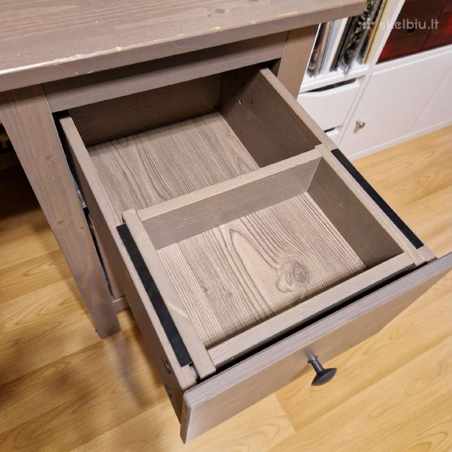 Naudotas medinis stalas - Hemnes Ikea - nuotraukos Nr. 4