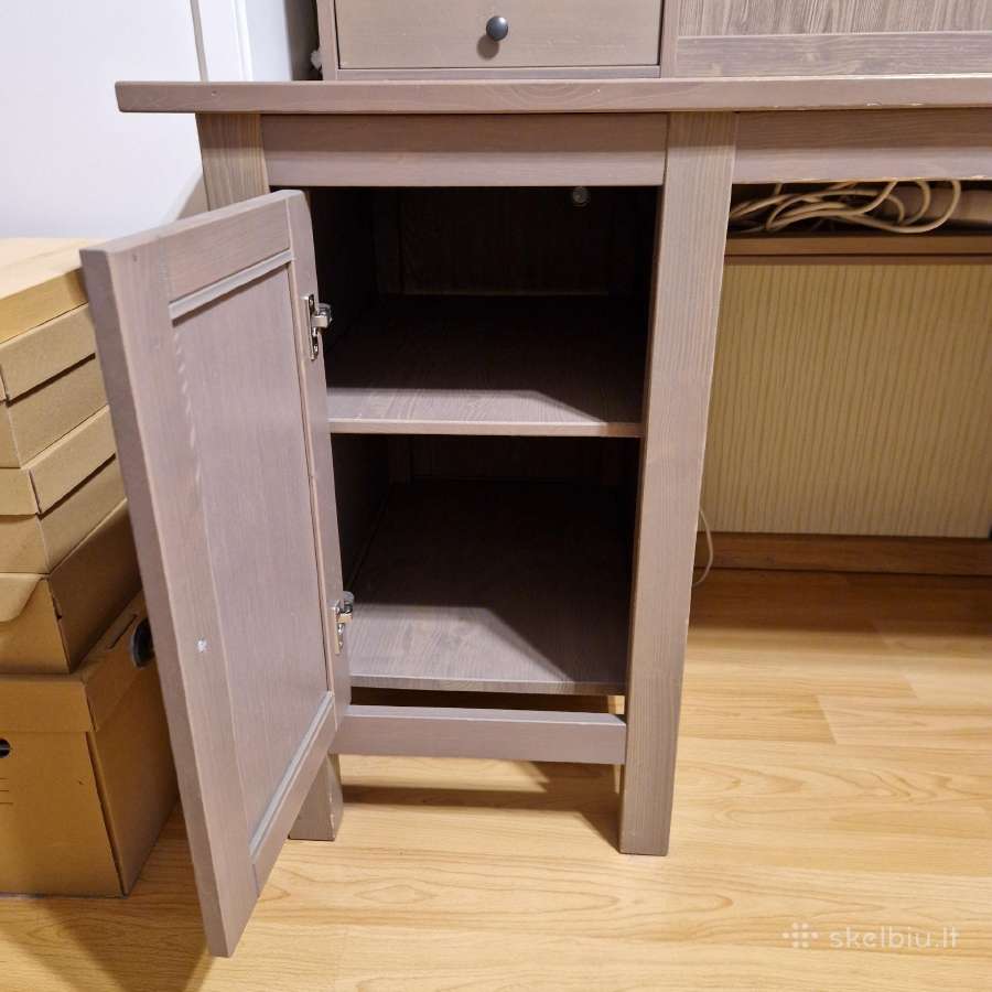 Naudotas medinis stalas - Hemnes Ikea - nuotraukos Nr. 2