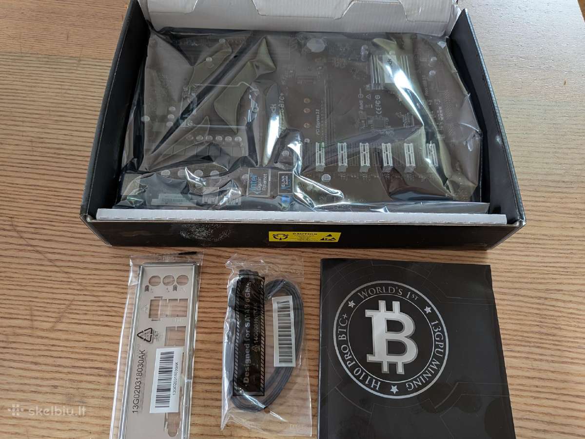 Motininė plokštė miningui/ai asrock h110 pro btc - nuotraukos Nr. 2