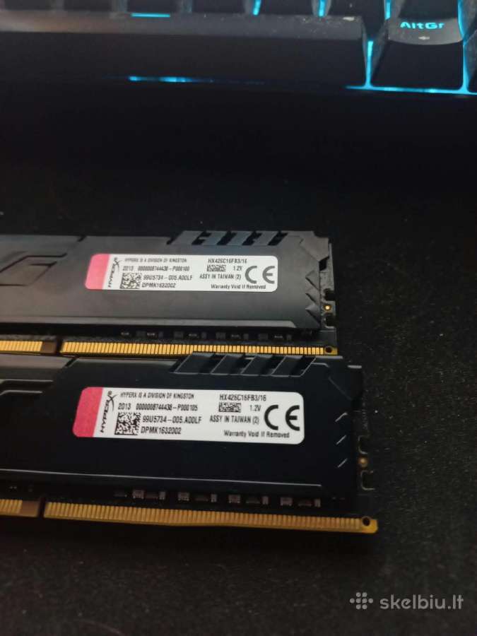 Kingston Hyperx Fury Black Ddr4 32gb 2666 MHz - nuotraukos Nr. 2
