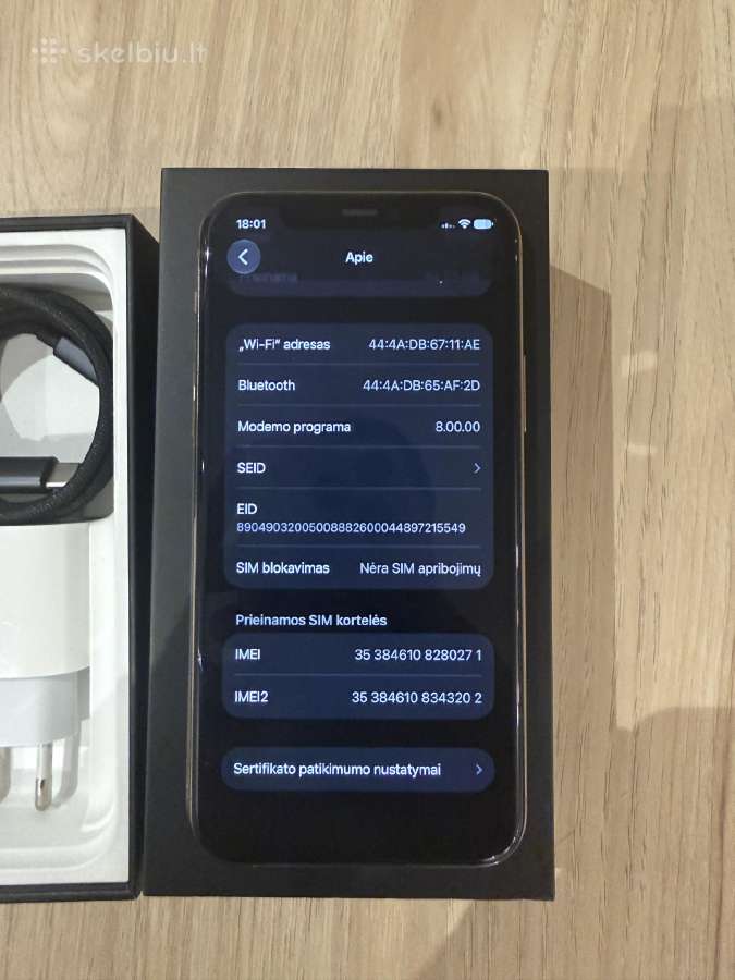 iPhone 11 pro 64gb gold - nuotraukos Nr. 8