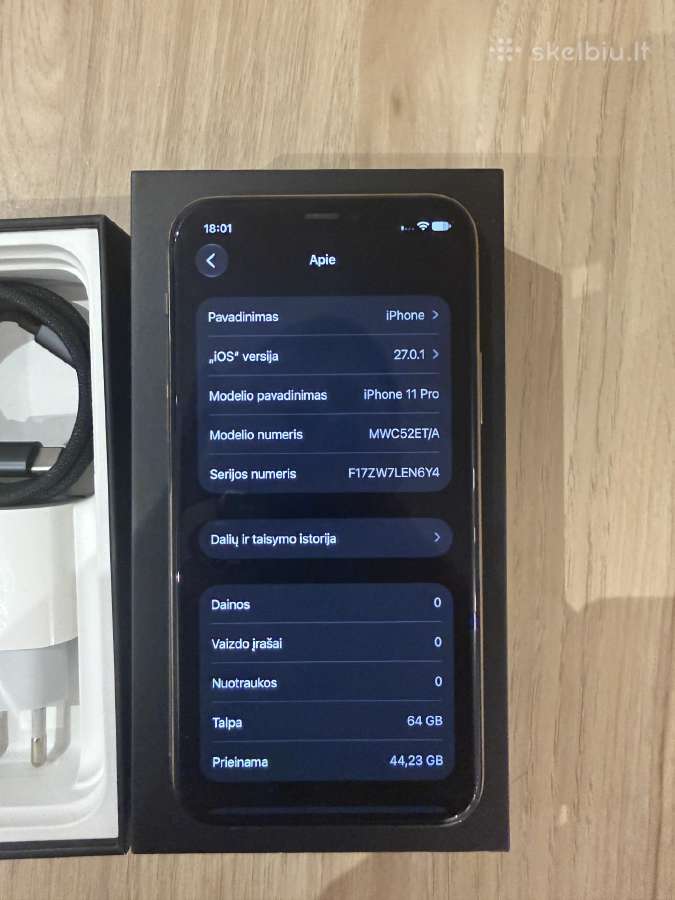 iPhone 11 pro 64gb gold - nuotraukos Nr. 9
