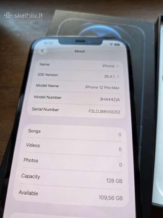 Apple iPhone 12 pro max 128gb - nuotraukos Nr. 7
