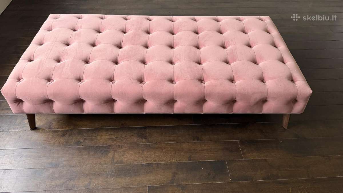 Rožinė kušetė (sofa) - nuotraukos Nr. 2