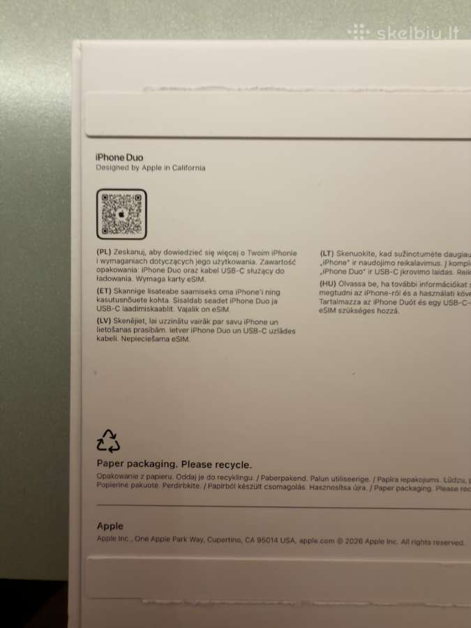 iPhone Duo 1tb - Star White - nuotraukos Nr. 11