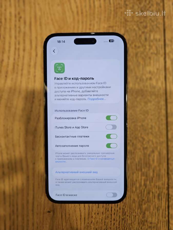 iPhone 14 Pro Max 128 GB Space Black - nuotraukos Nr. 6