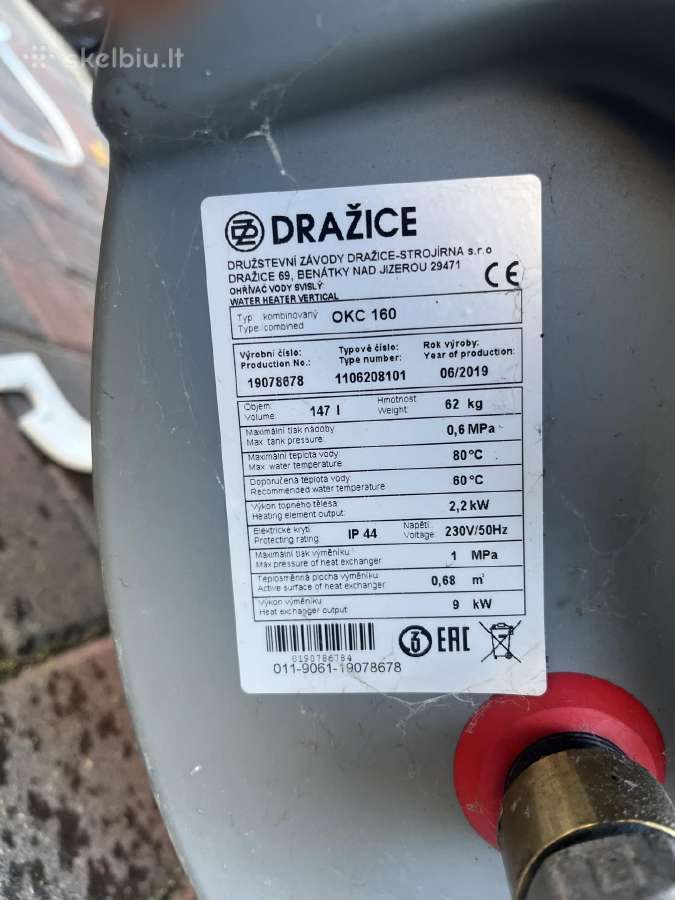 Dražice kombinuotas boileris 147l - nuotraukos Nr. 2