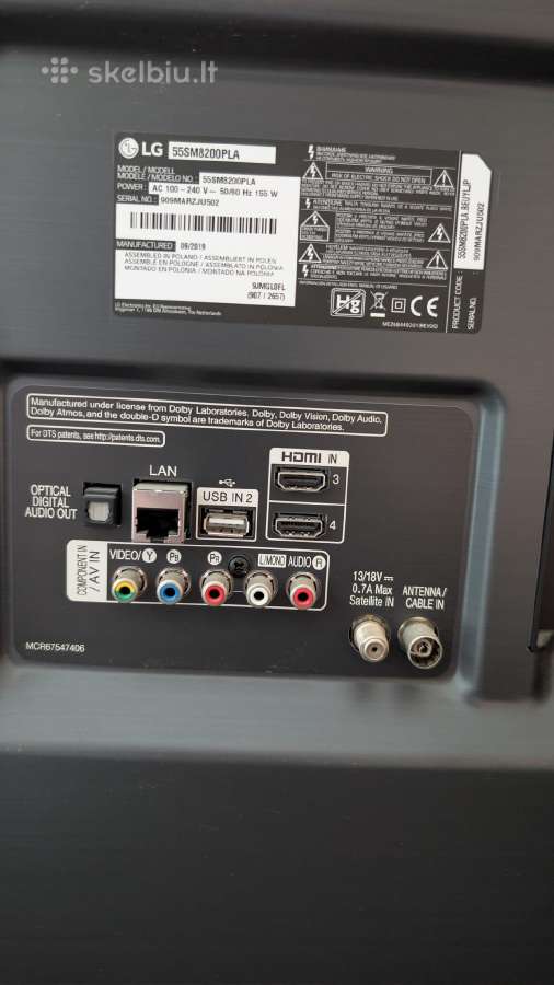 LG 55sm8200pla - nuotraukos Nr. 4