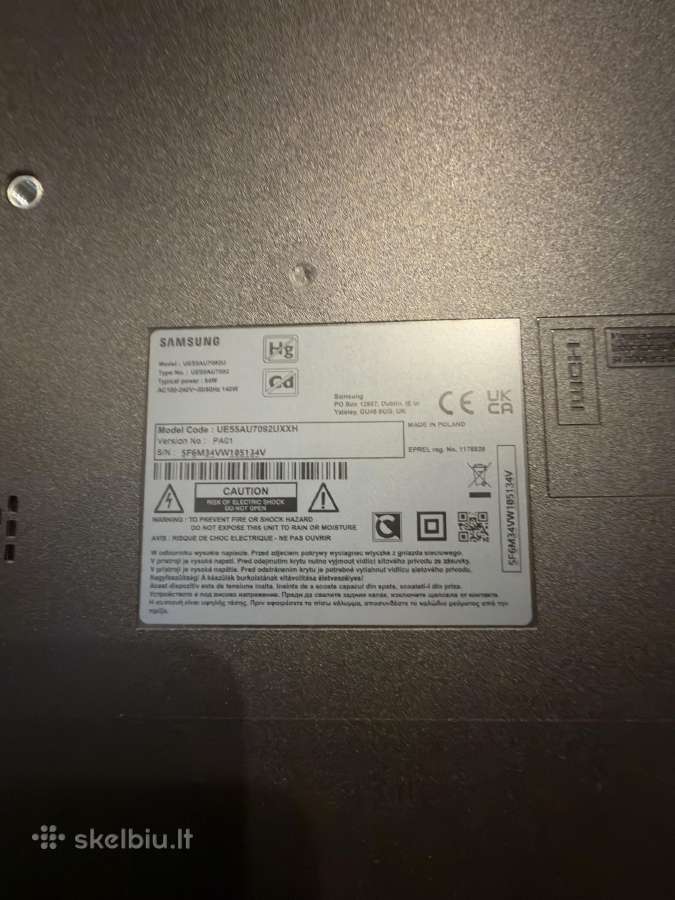 Samsung Ue55au7092 55 4k Smart TV - nuotraukos Nr. 3