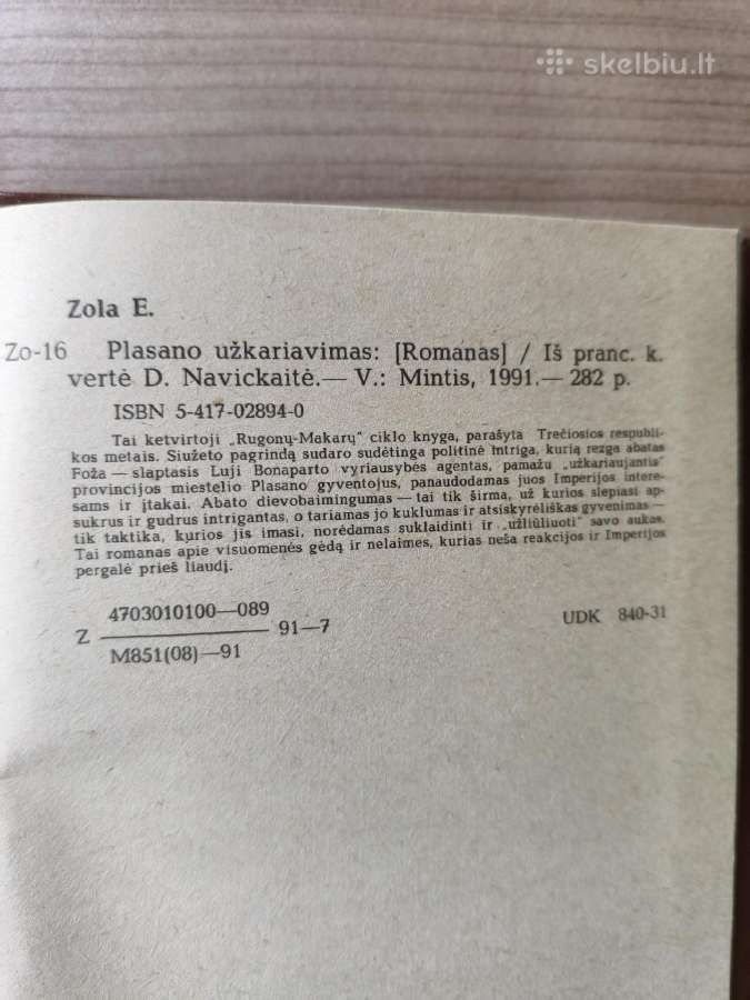 Emilis Zola "Plasano užkariavimas" - nuotraukos Nr. 9