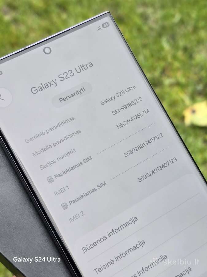 Galaxy S23 Ultra 256gb Black - nuotraukos Nr. 4