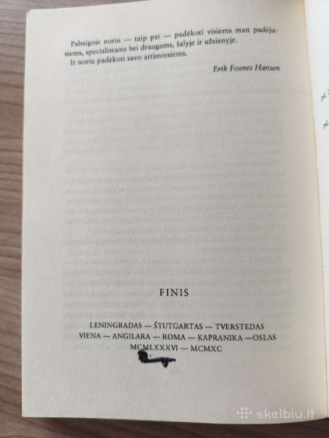 Erik Fosnes Hansen "Psalmė kelionės pabaigoje" - nuotraukos Nr. 11