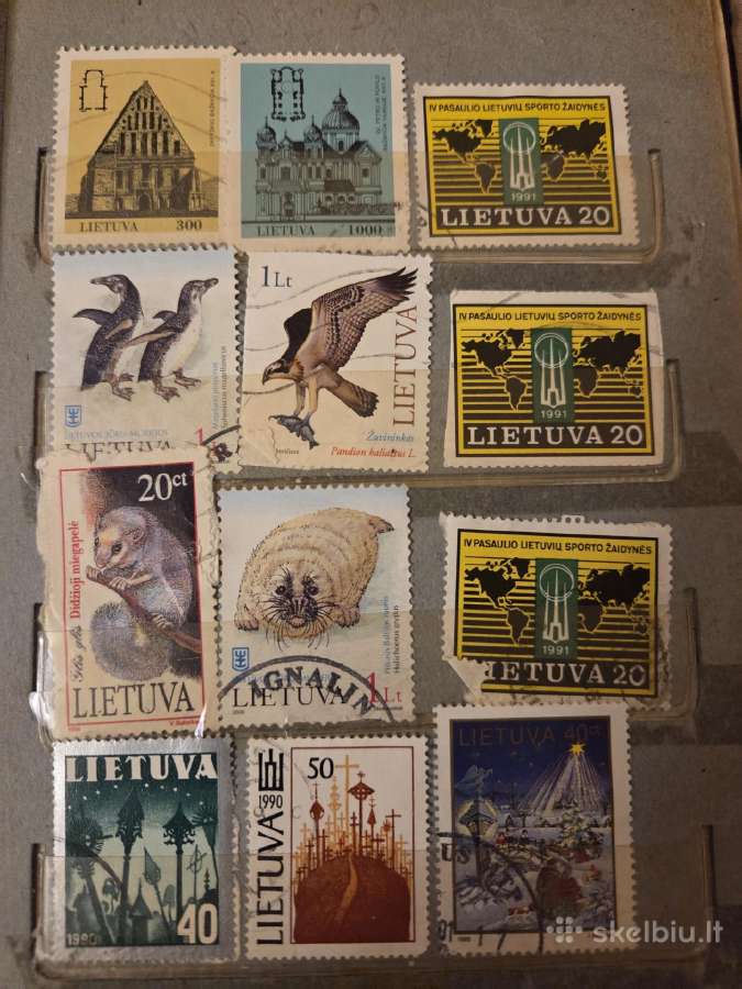 Parduodami įvairūs antspauduoti pašto ženklai 40eu - nuotraukos Nr. 14