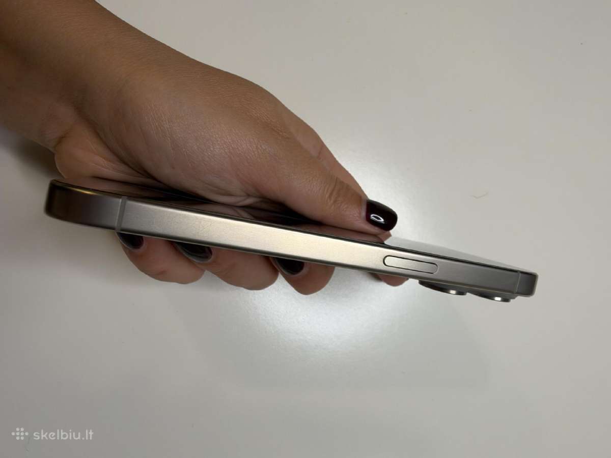 iPhone 15 Pro 128gb Natural Titanium spalvos - nuotraukos Nr. 3