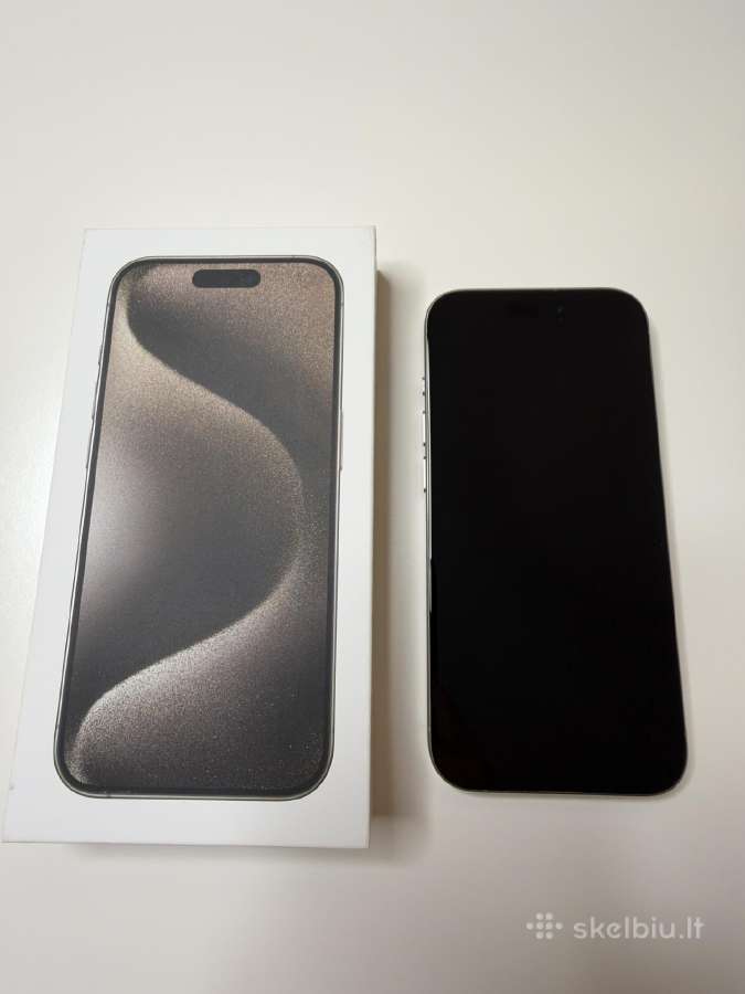iPhone 15 Pro 128gb Natural Titanium spalvos - nuotraukos Nr. 4