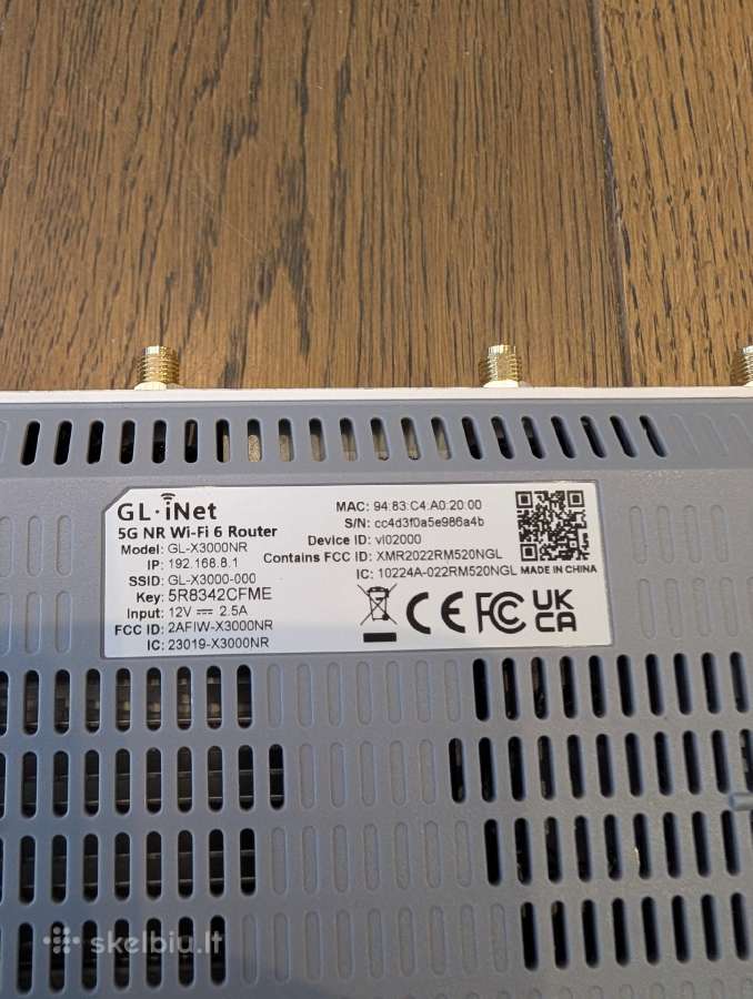 Gl inet Gl-x3000nr. 5G SIM router - nuotraukos Nr. 3