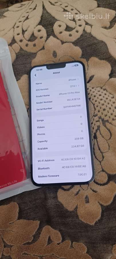 Parduodu iPhone 13 Pro Max 256gb - nuotraukos Nr. 6