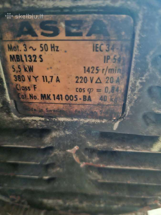 Reduktorius su varikliu 5,5kw - nuotraukos Nr. 5