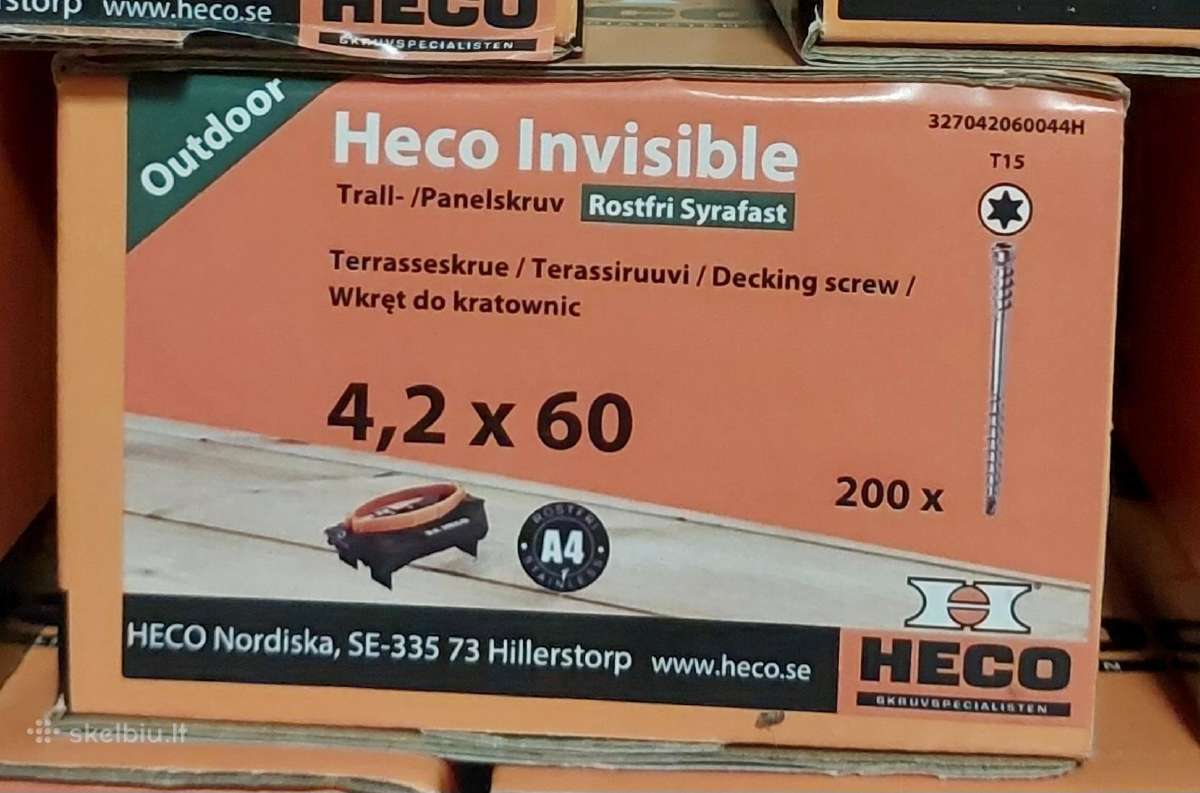Nerūdijančio plieno Terasiniai sraigtai A4 - nuotraukos Nr. 3
