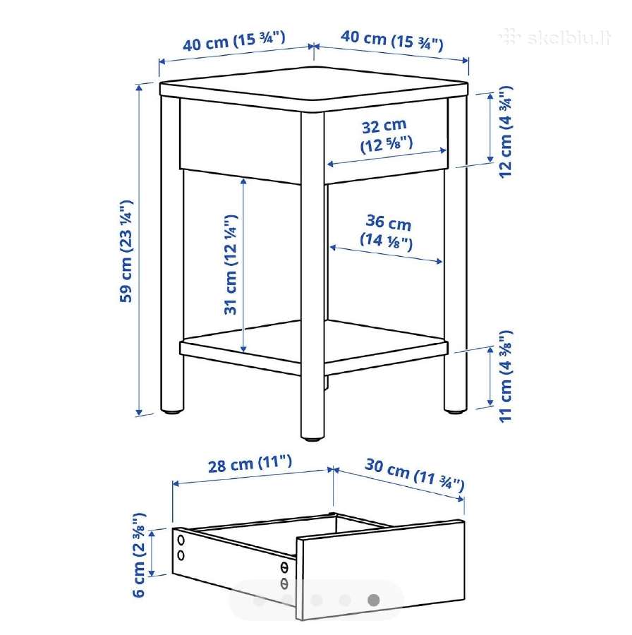 2 x Ikea Tonstad spintelės - nuotraukos Nr. 5