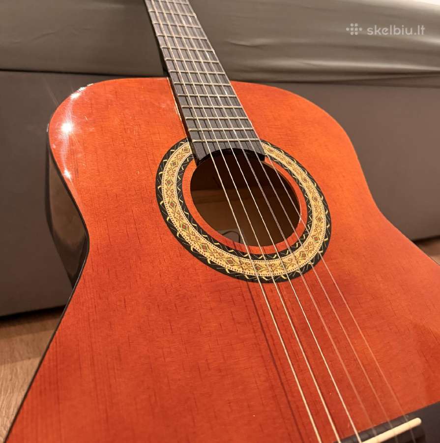Klasikinė 3/4 kokybiška gitara su dėklu! - nuotraukos Nr. 4