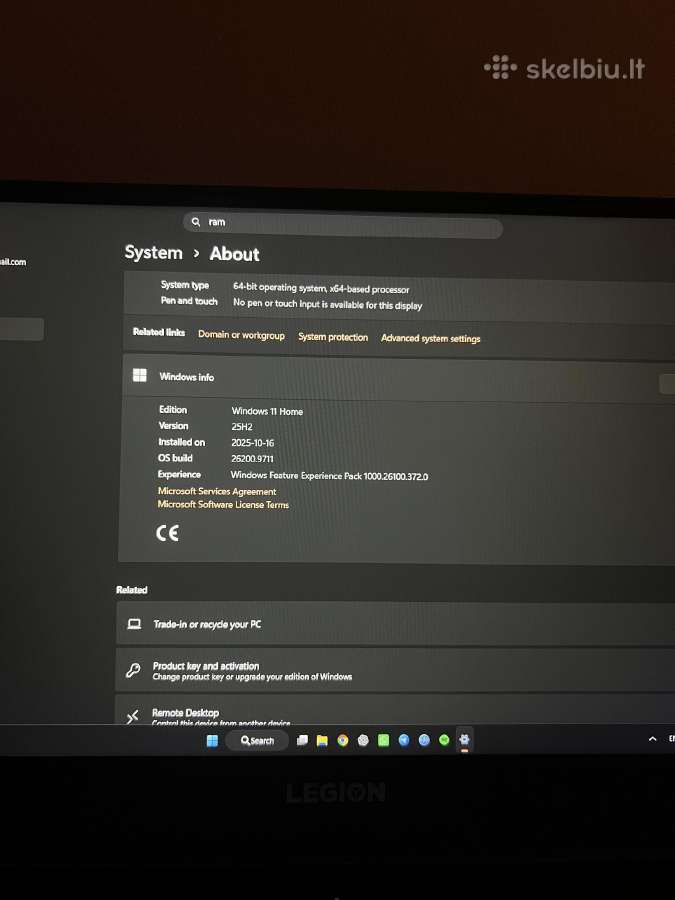 Lenovo Legion Y540 - nuotraukos Nr. 4